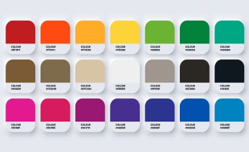 21 different Pantone colours